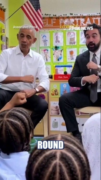 WATCH: Obama, Mamdani sing ‘Wheels on the Bus’ at childcare center