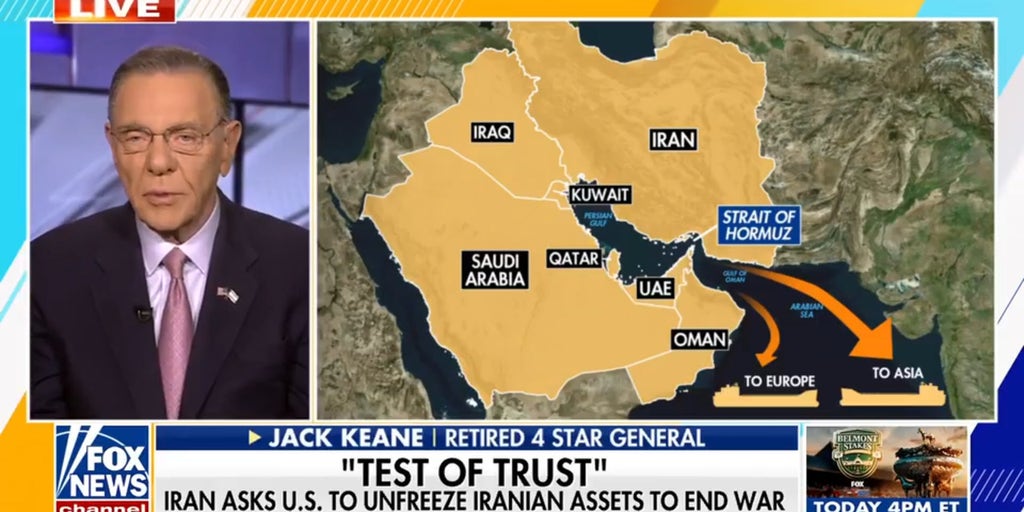 Keane calls out Iranian military advisor over demands for billions in frozen assets