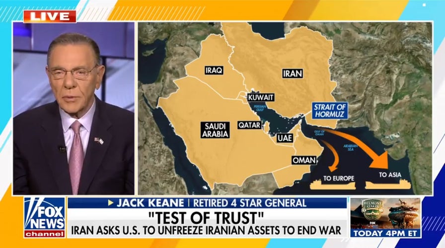 Keane calls out Iranian military advisor over demands for billions in frozen assets