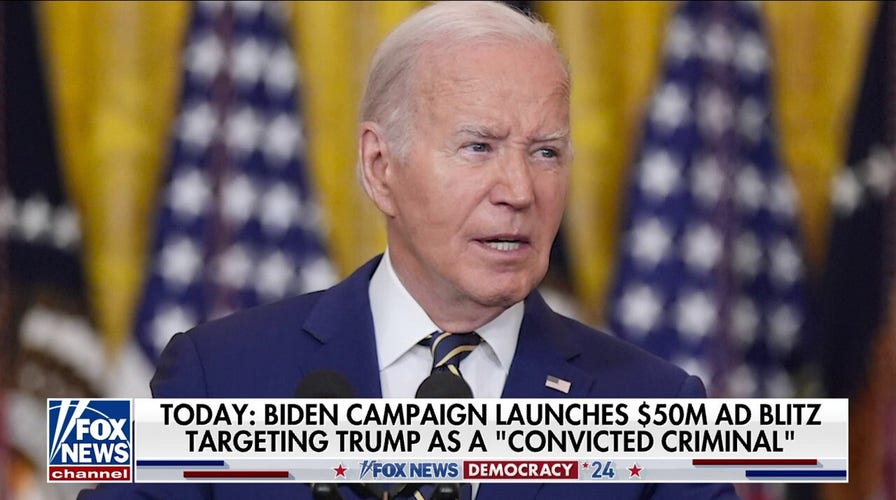 Biden campaign launches $50M ad blitz against 'convicted criminal' Trump