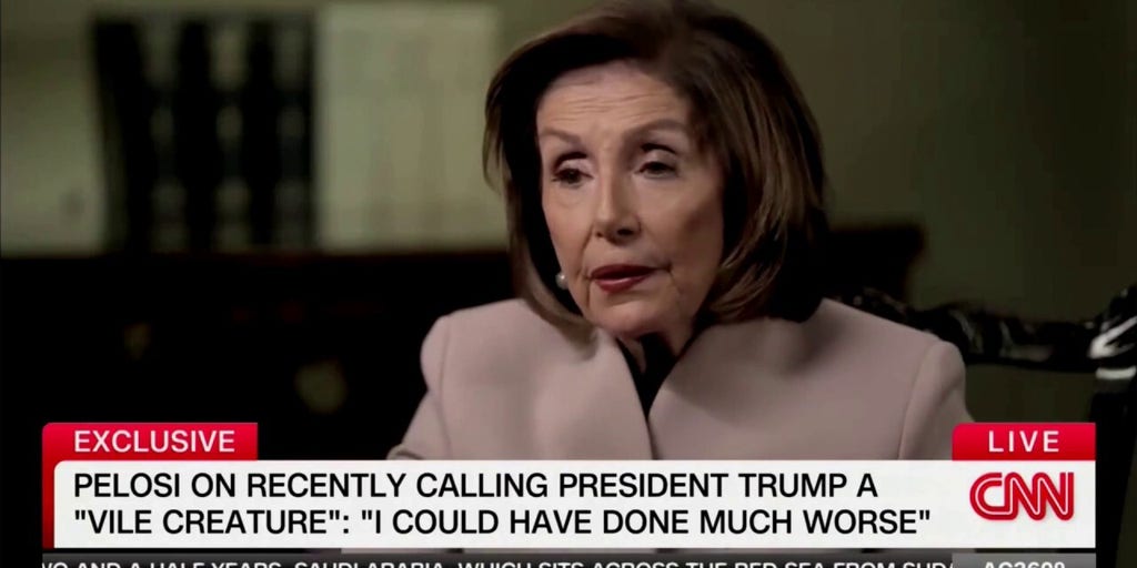 Nancy Pelosi says calling Trump 'vile creature' was a 'euphemism'