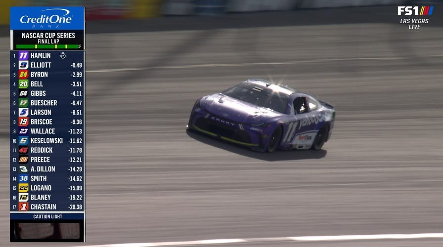 Denny Hamlin takes checkered emblem astatine Las Vegas, his 61st all-time triumph | NASCAR connected FOX