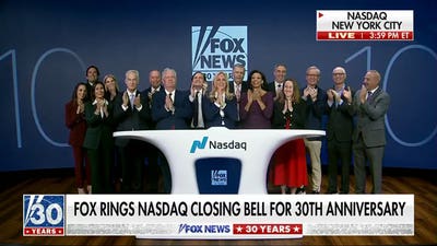 Fox News Media CEO Suzanne Scott rings Nasdaq closing bell in honor of network's 30th anniversary