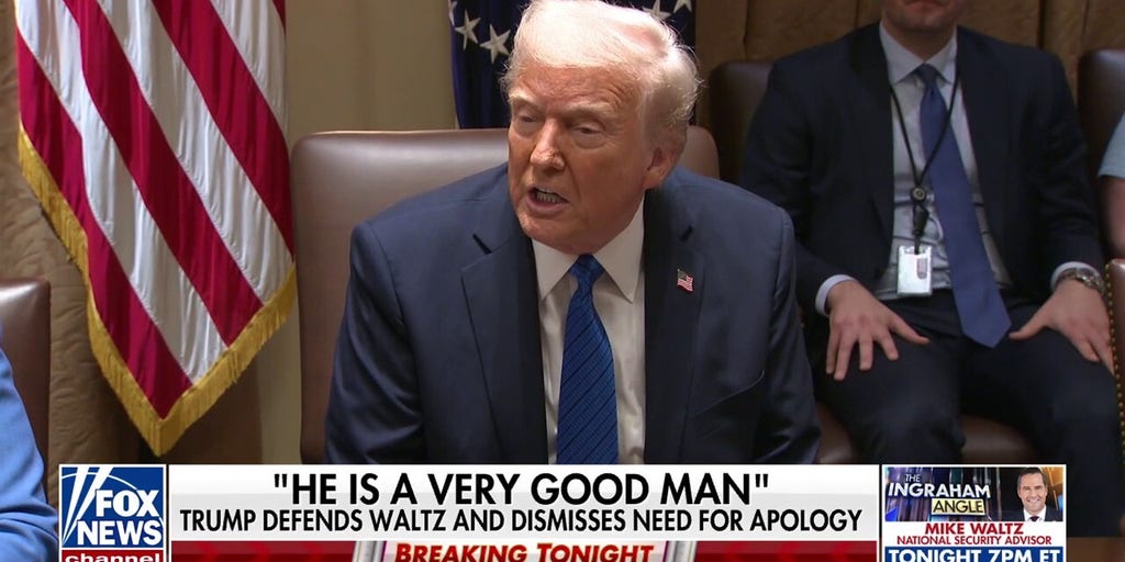 President Trump stands by Mike Waltz following leak