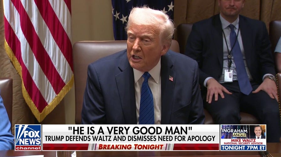  President Trump stands by Mike Waltz following leak