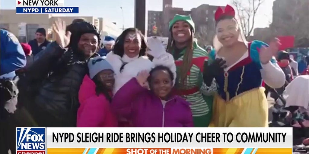 NYPD sleigh ride brings holiday cheer to kids in need
