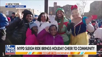 NYPD sleigh ride brings holiday cheer to kids in need