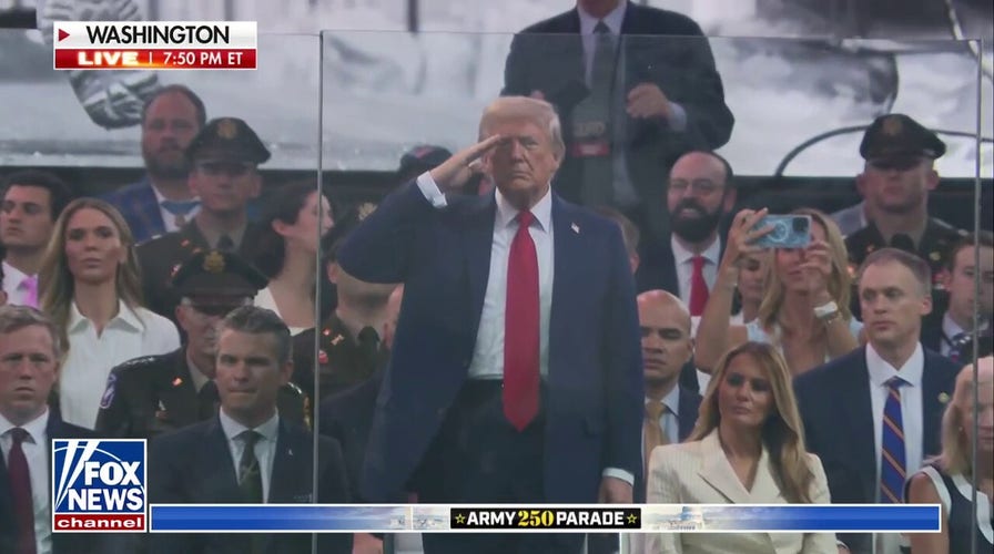  The West Point Band performs at the Army 250th anniversary parade