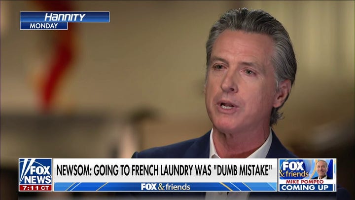 Gavin Newsom says dining at French Laundry during pandemic was 'dumb mistake'