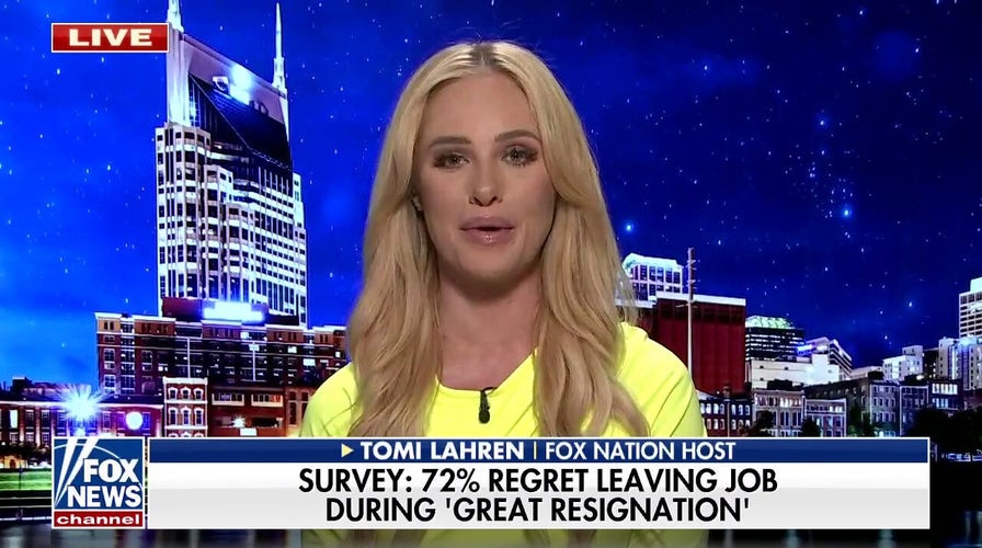 Tomi Lahren on 'Great Resignation' survey: 'You train people to be drunk on entitlements'