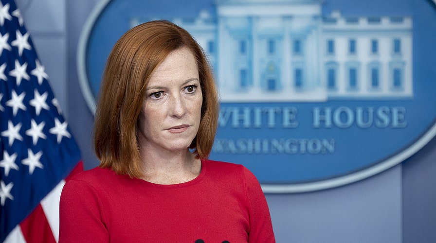 White House Press Secretary Jen Psaki holding press briefing