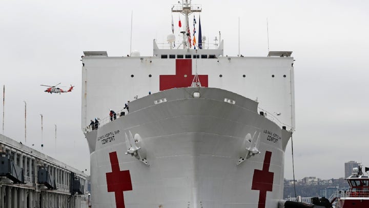 USNS Comfort begins accepting patients to ease strain of COVID-19 in New York City