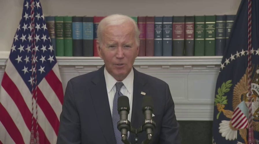 Biden says Republican officials 'couldn't bear' the thought of his student loan handout.mp4