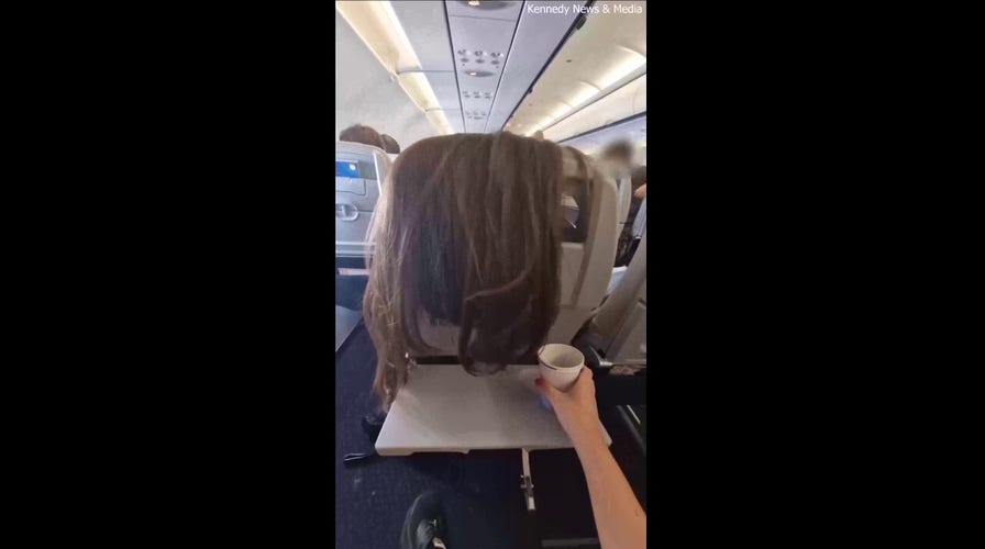 Woman caught draping her long hair over airline seat during an international flight