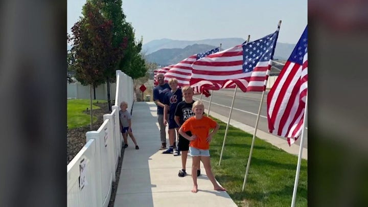 Utah children create neighborhood display honoring 13 fallen heroes
