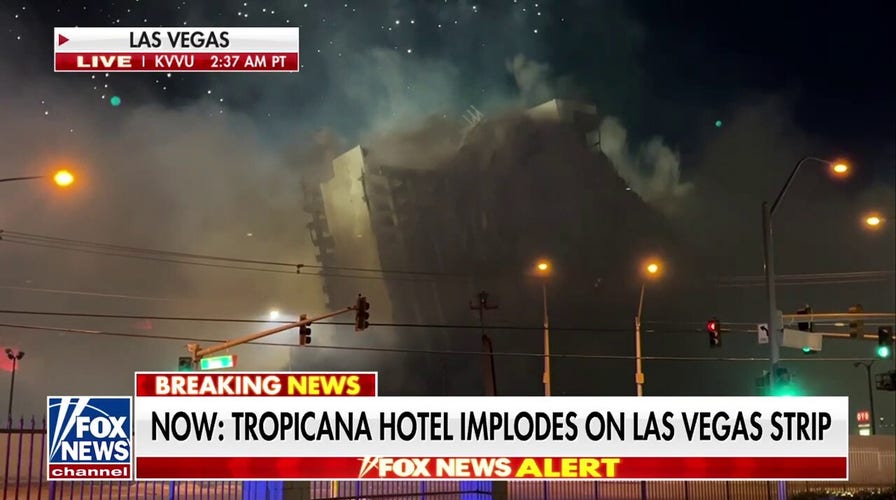 Las Vegas says goodbye to historic Tropicana hotel