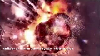 IDF video shows strikes against Iranian military targets