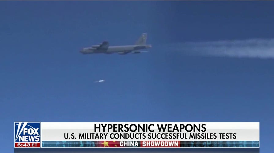 US falling behind China on hypersonic weapons development