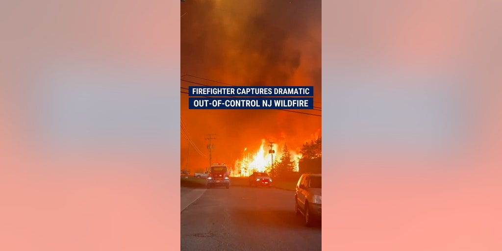 Crazy video out of New Jersey shows wildfires destroying businesses