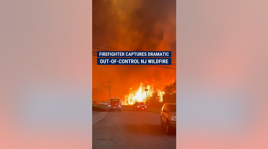 Crazy video out of New Jersey shows wildfires destroying businesses
