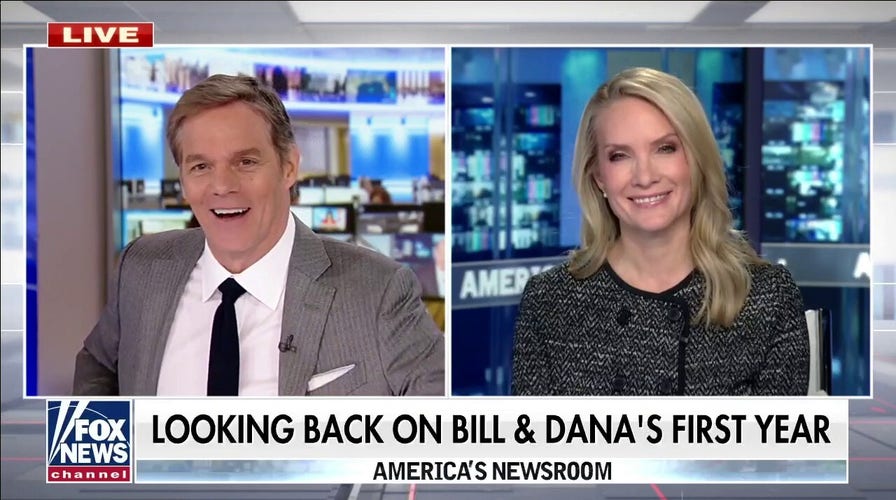 Bill Hemmer, Dana Perino mark one year co-hosting 'America's Newsroom'