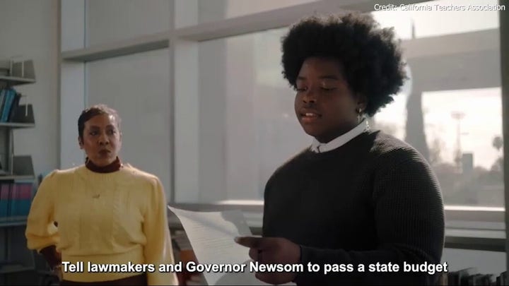 Teachers union continues attack ad against Gov. Newsom despite policy agreement