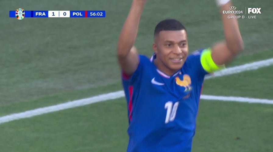 Kylian Mbappé scores on a PK and gives France a 1-0 lead vs. Poland | UEFA Euro 2024