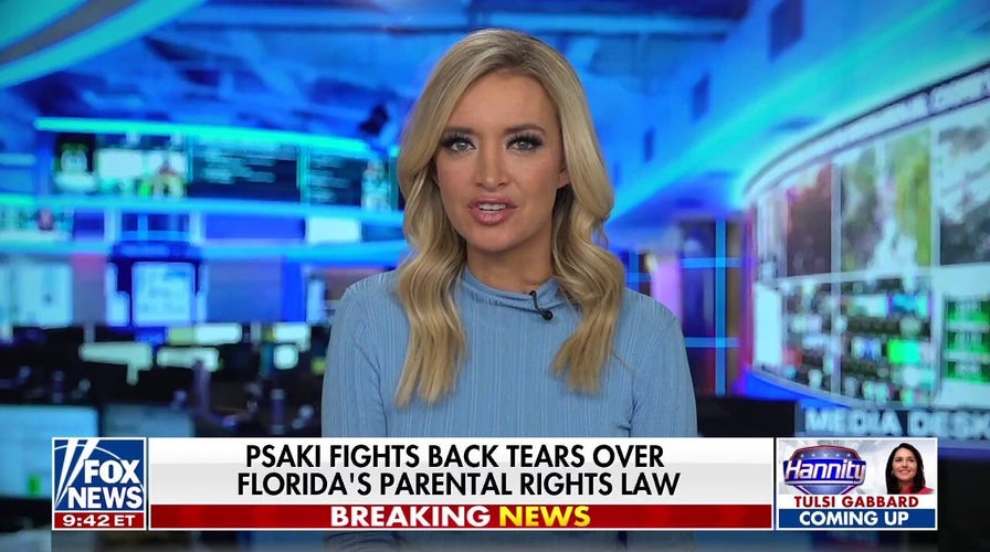 Psaki fights back tears over Florida’s parental rights law