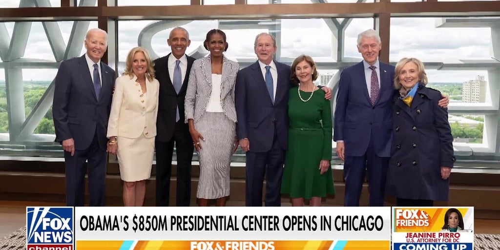 Obama slammed for 'political shots' and 'classless' behavior at Center opening