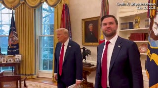 House Speaker Johnson captures VP JD Vance's first visit to the Oval Office on video - Fox News