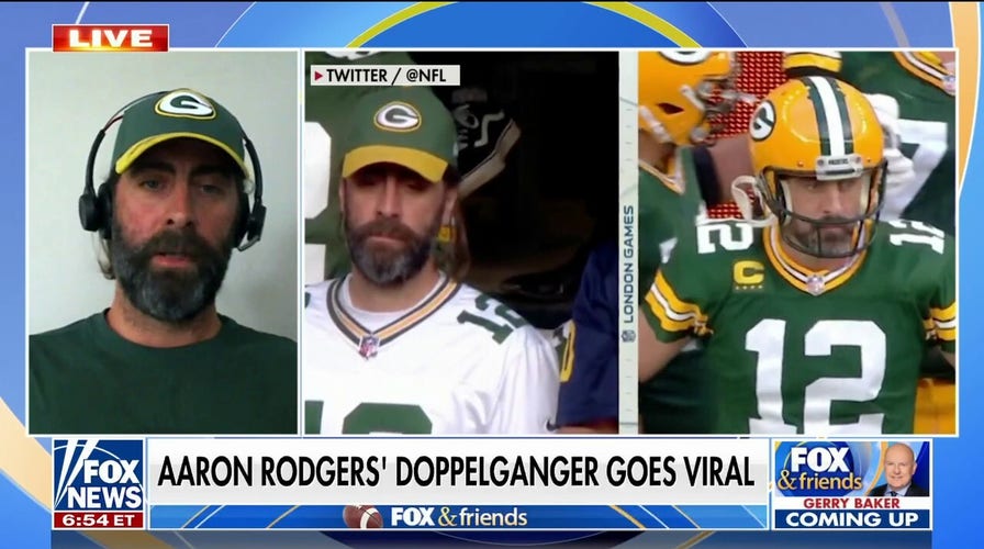 Aaron Rodgers' doppelganger goes viral at London game 
