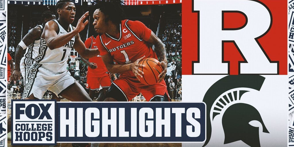 Rutgers Scarlet Knights vs. No. 8 Michigan State Spartans Highlights 🏀 FOX College Hoops