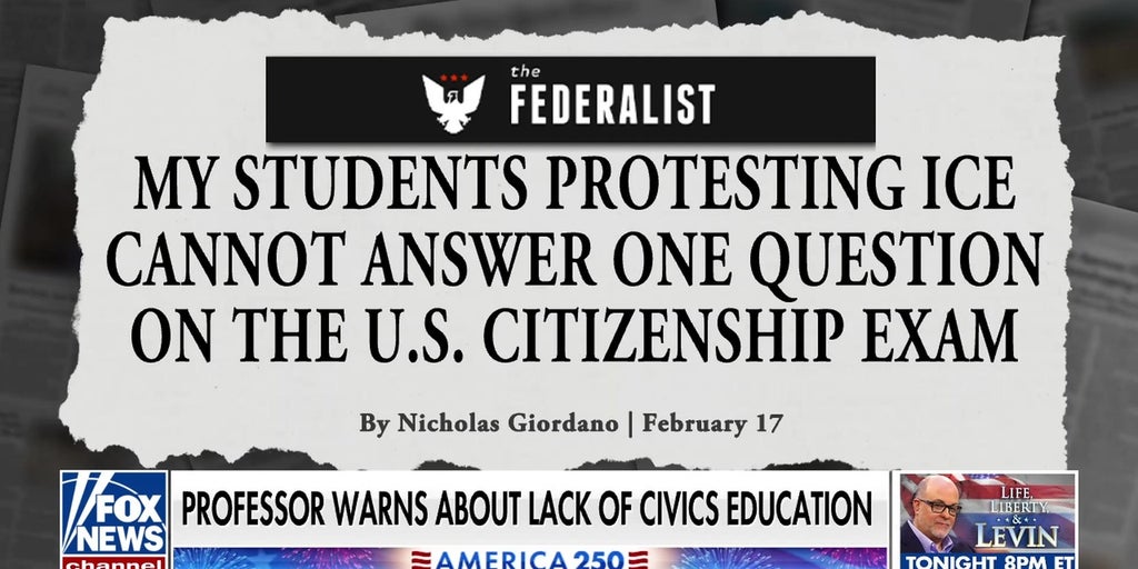 Professor warns lack of civics education is undermining American pride, national unity