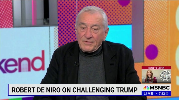 Actor Robert De Niro drops f-bomb on MSNBC's 'The Weekend'
