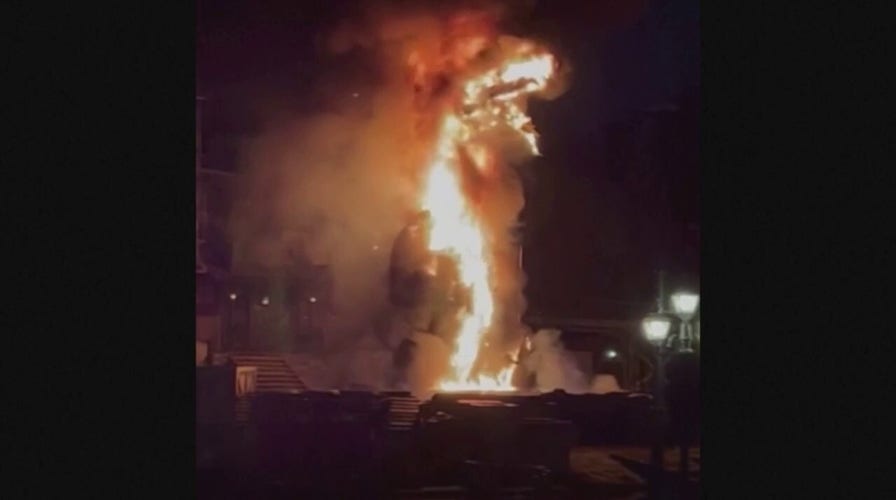 Disneyland dragon catches fire during 'Fantasmic!' show