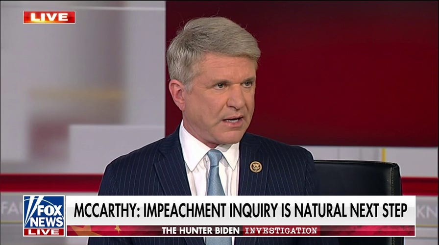 Rep. Michael McCaul on the prospect of Biden impeachment inquiry: 'The plot is thickening'