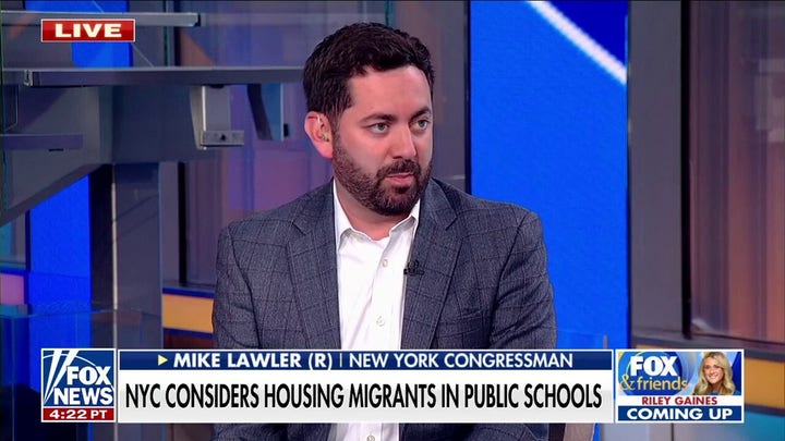 Rep. Mike Lawler rips New York City over using school to shelter migrants: 'These are places of learning'