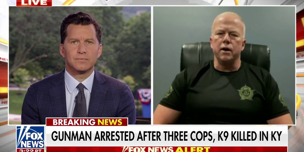 Suspect arrested in Kentucky shooting that left 3 police officers, K9