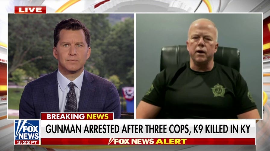 Suspect arrested in Kentucky shooting that left 3 police officers, K9 dead