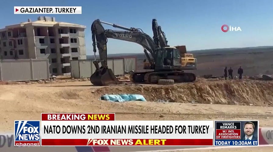 NATO intercepts second Iranian missile headed for Turkey