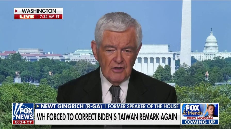Gingrich touts Biden's Taiwan remarks after he pledged US support against China: 'Biden is right and his staff is nuts'