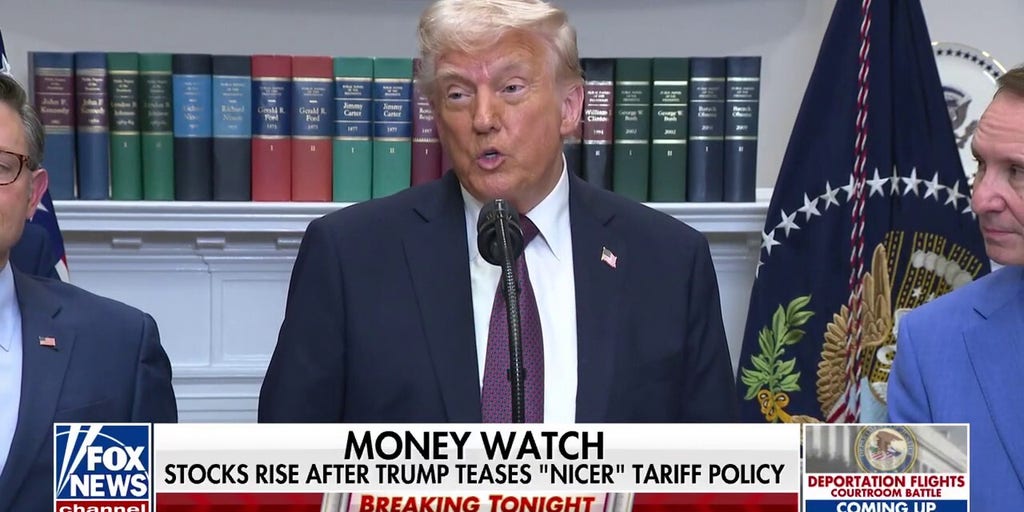 Stocks rise after Trump teases 'nicer' tariff policy