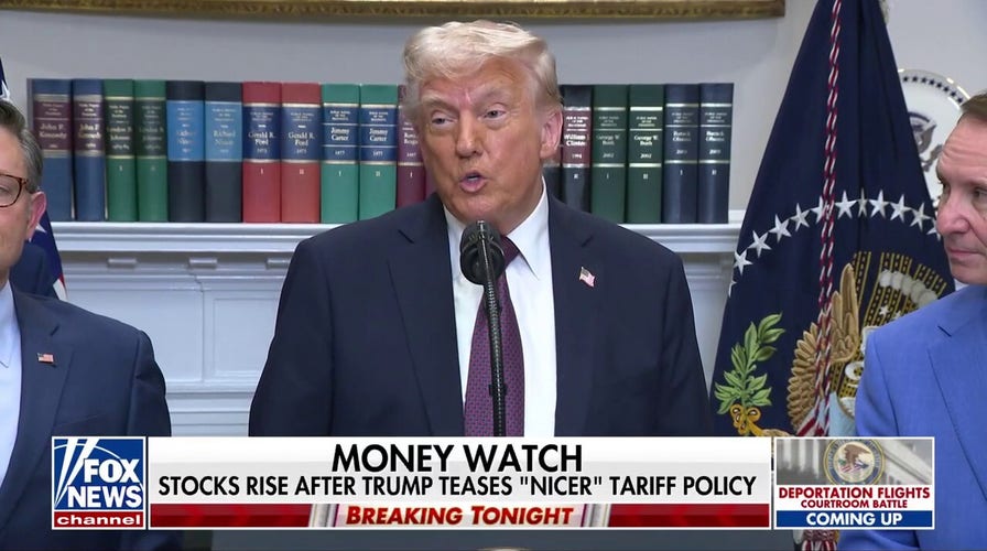 Stocks rise after Trump teases 'nicer' tariff policy