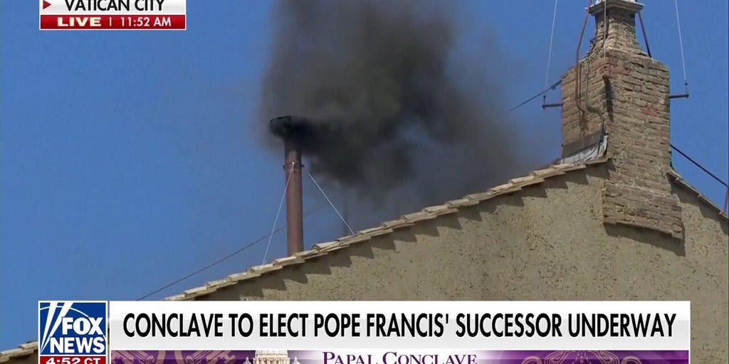 Black smoke emerges, no pope selected during morning conclave vote
