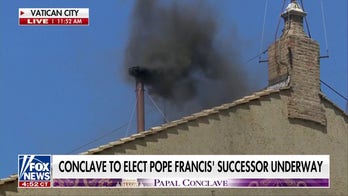 Black smoke emerges, no pope selected during morning conclave vote