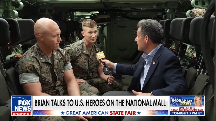 Brian Kilmeade talks to US heroes on the National Mall