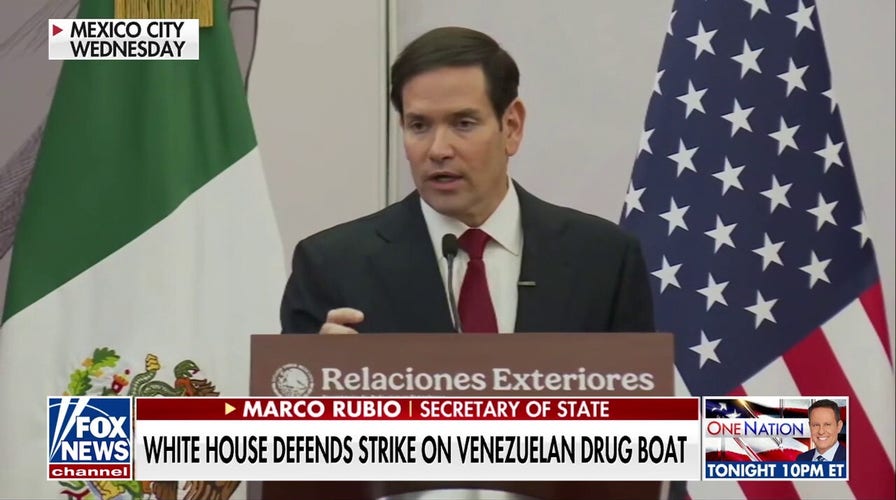 Rubio defends deadly strike on suspected Venezuelan drug boat