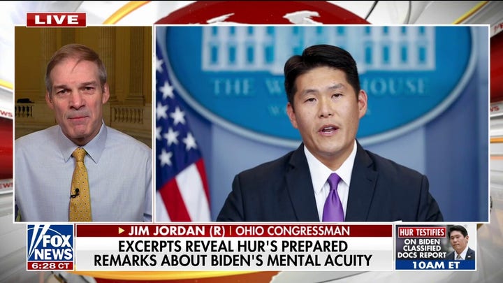 Robert Hur had one fundamental question to address: Rep. Jim Jordan