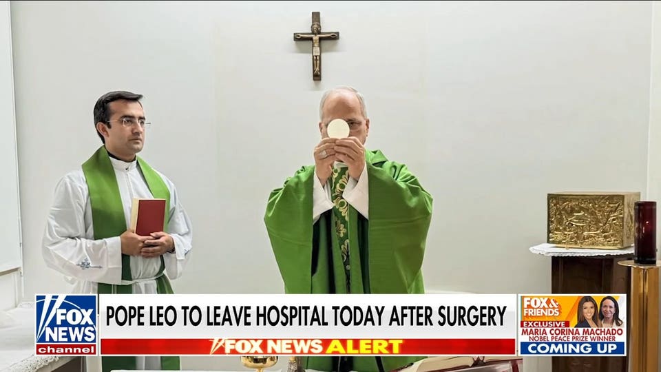 Pope Leo to leave hospital after lung surgery