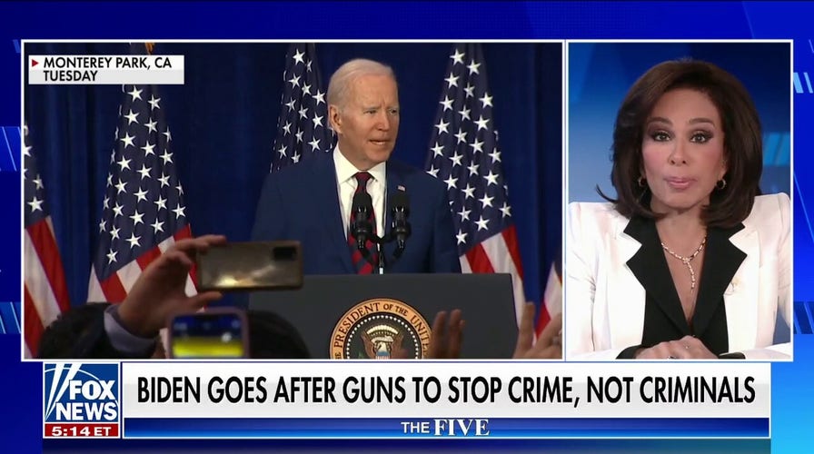 Judge Jeanine Pirro: Does Biden actually think criminals are going through the legal channels to buy guns?